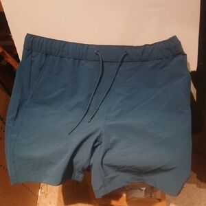 Teal Drawstring Shorts